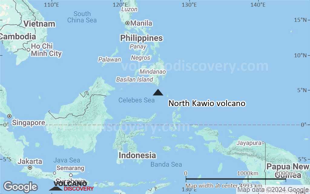 Terrain-type map of North Kawio volcano (region scale large)