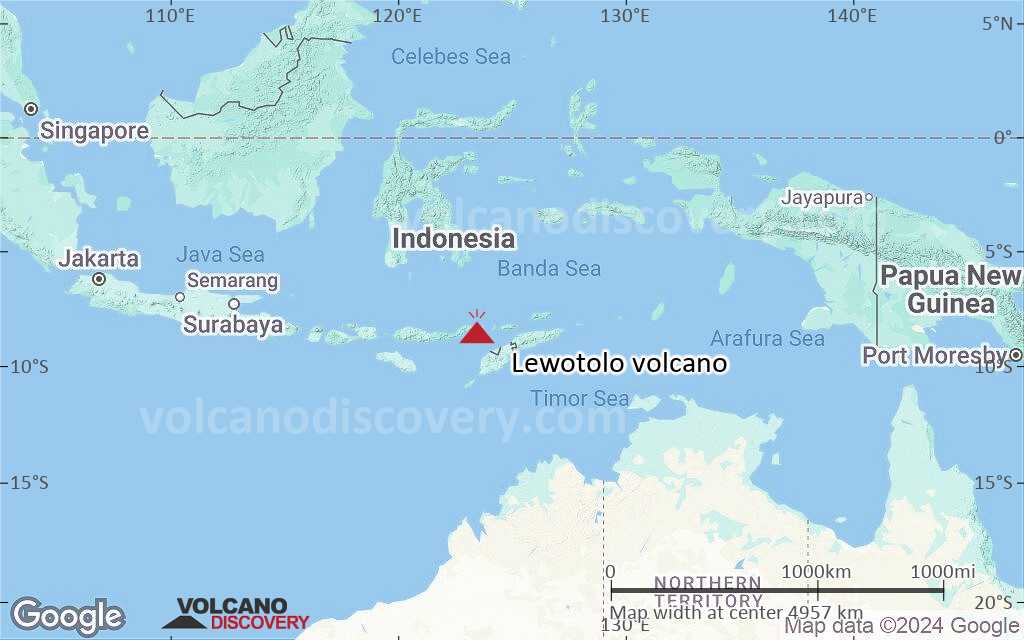 Terrain-type map of Lewotolo volcano (region scale large)