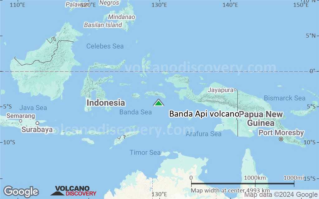 Terrain-type map of Banda Api volcano (region scale large)