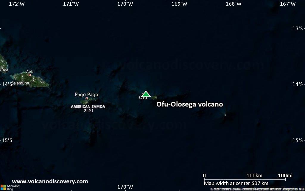 Satellite/aerial-type map of Ofu-Olosega volcano (local scale large)