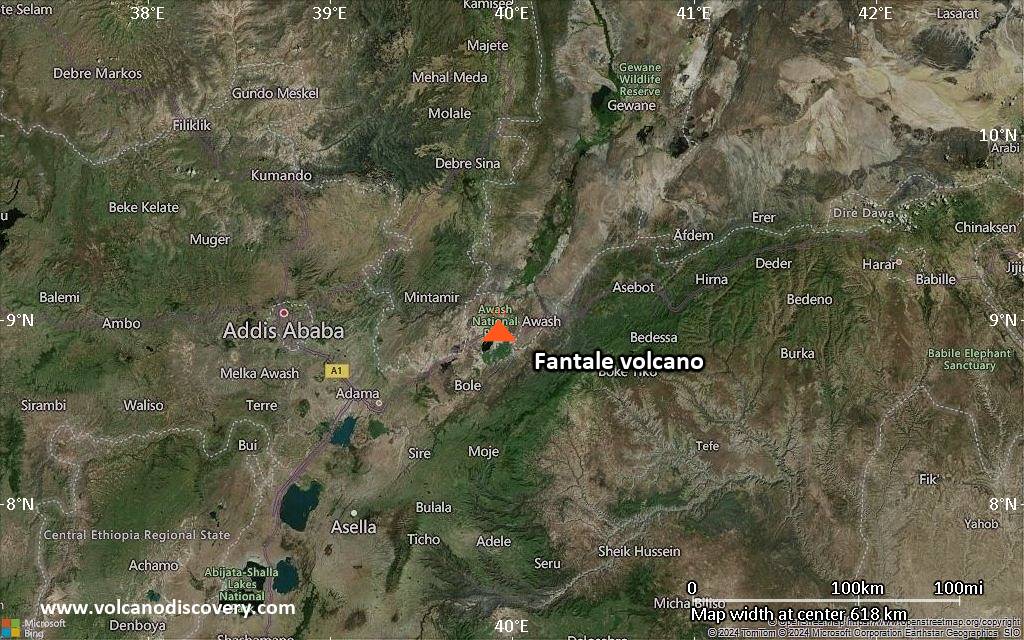 Satellite/aerial-type map of Fantale volcano (local scale large)