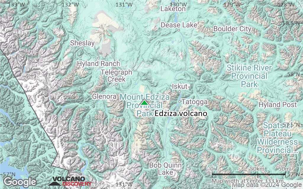Terrain-type map of Edziza volcano (local scale large)
