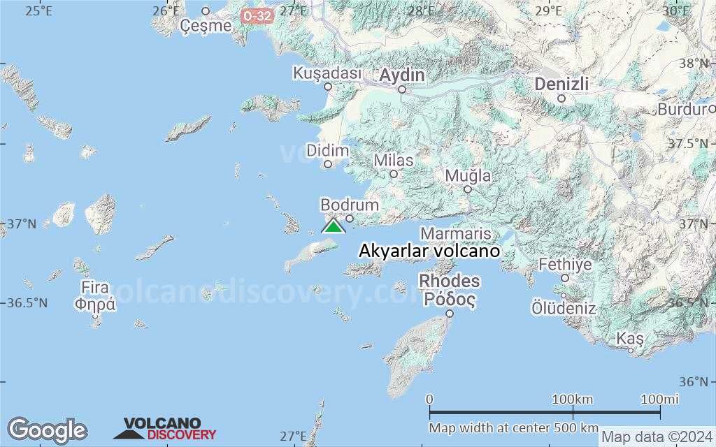 Terrain-type map of Akyarlar volcano (local scale large)