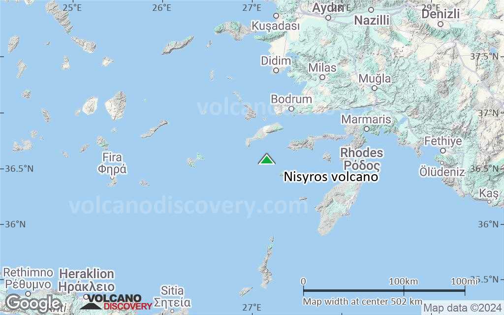 Terrain-type map of Nisyros volcano (local scale large)