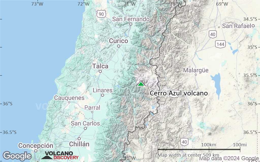 Terrain-type map of Cerro Azul volcano (local scale large)