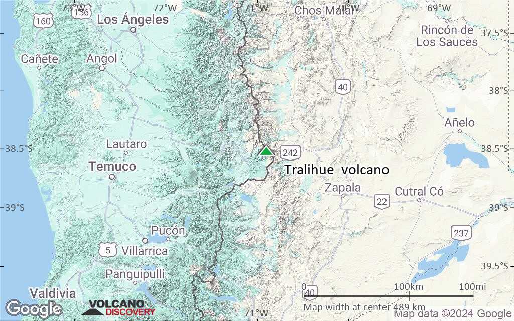 Terrain-type map of Tralihue volcano (local scale large)