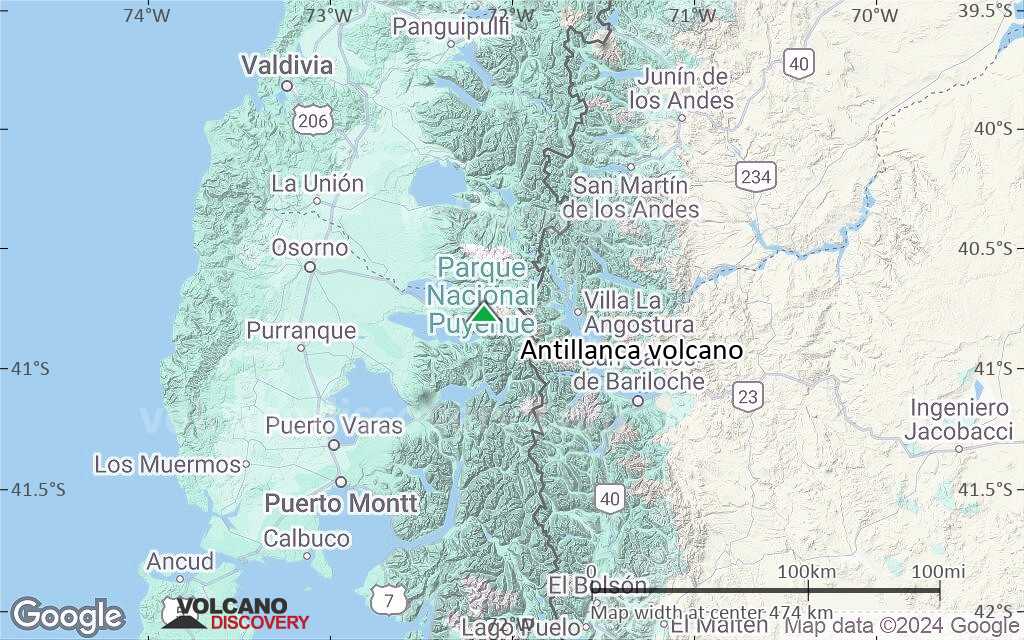Terrain-type map of Antillanca volcano (local scale large)