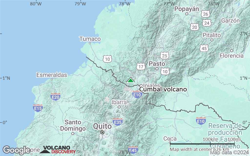 Terrain-type map of Cumbal volcano (local scale large)