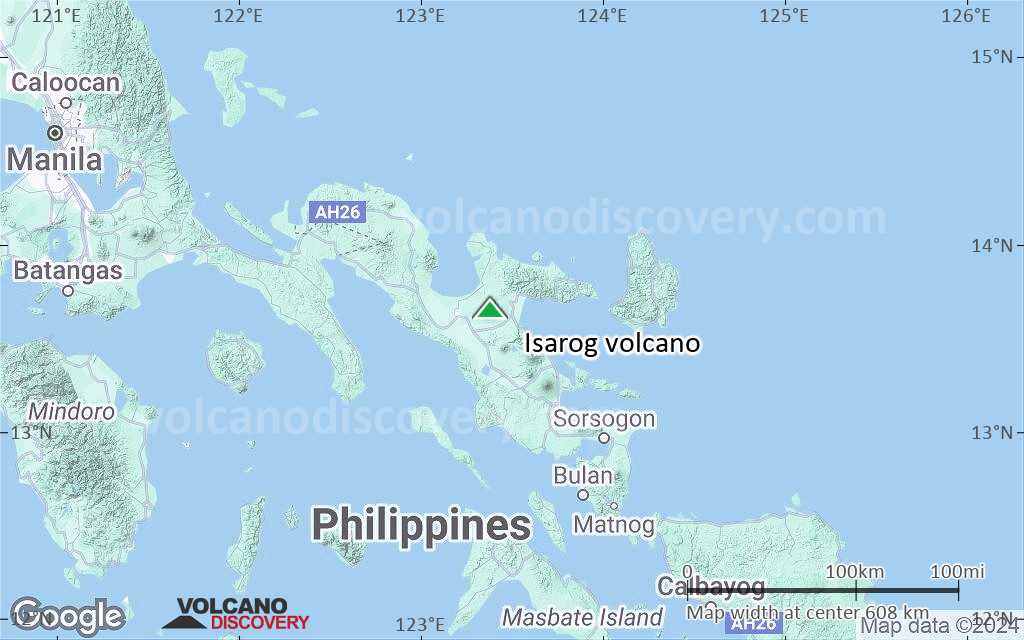 Terrain-type map of Isarog volcano (local scale large)