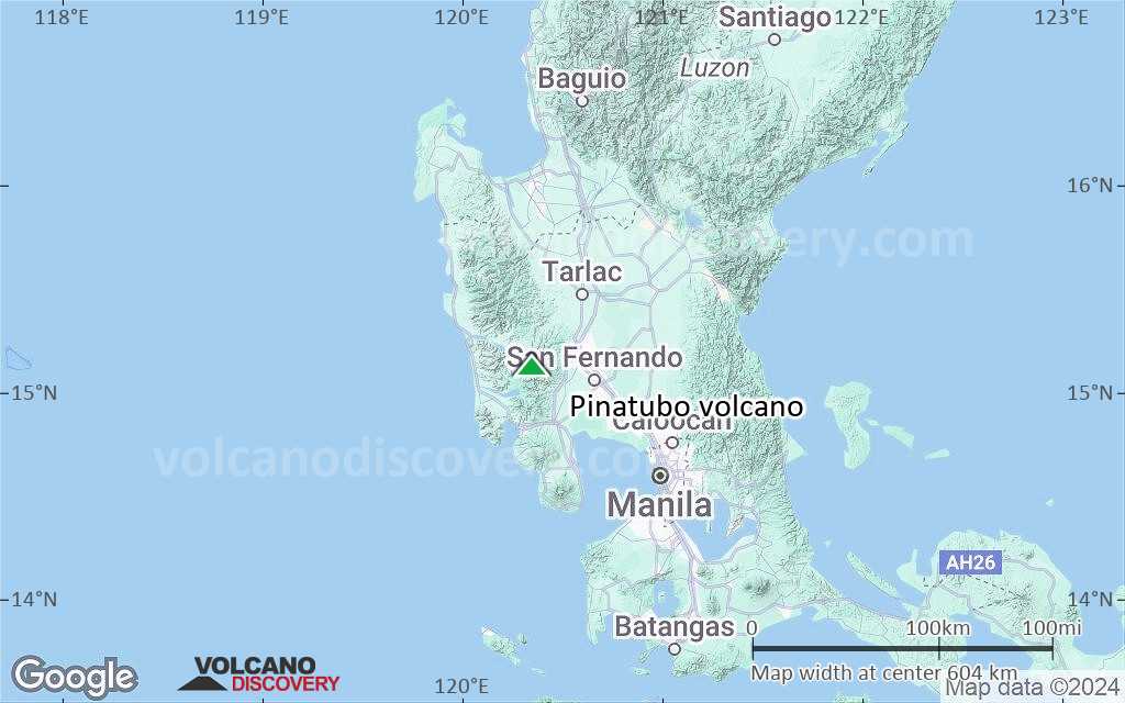 Terrain-type map of Pinatubo volcano (local scale large)