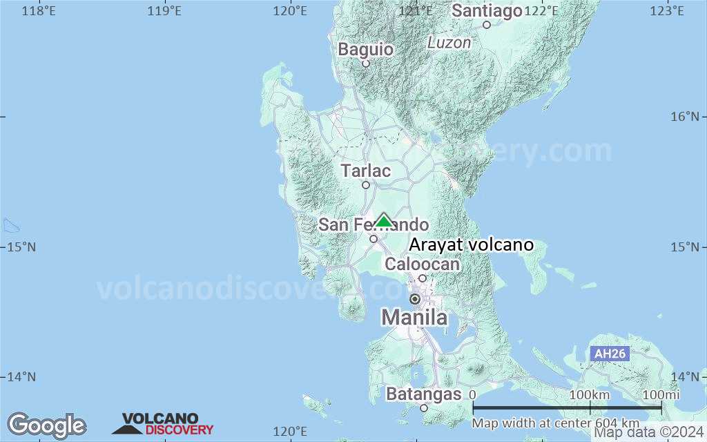Terrain-type map of Arayat volcano (local scale large)