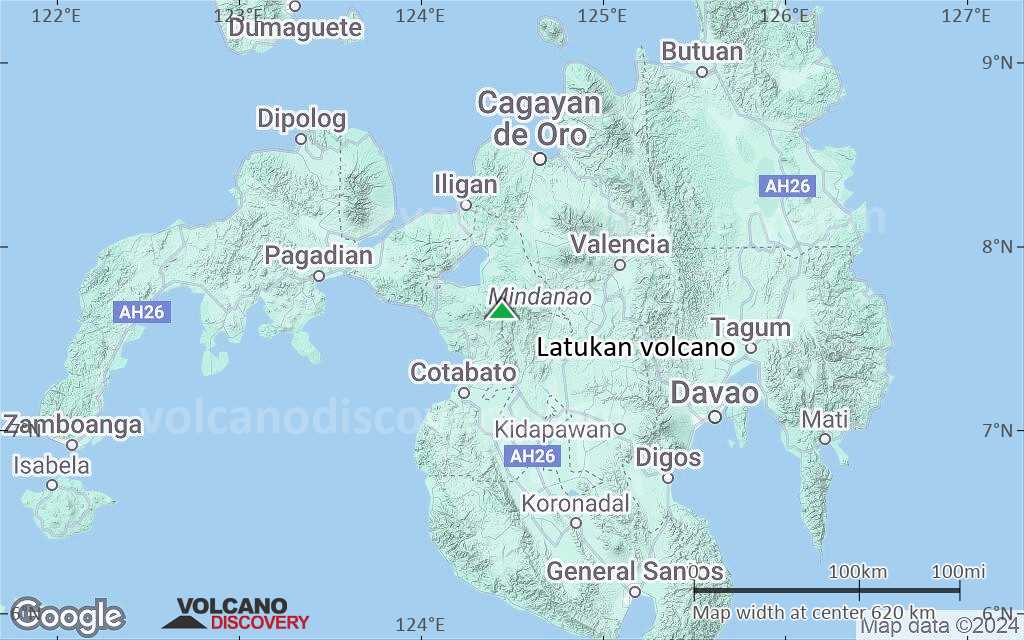 Terrain-type map of Latukan volcano (local scale large)