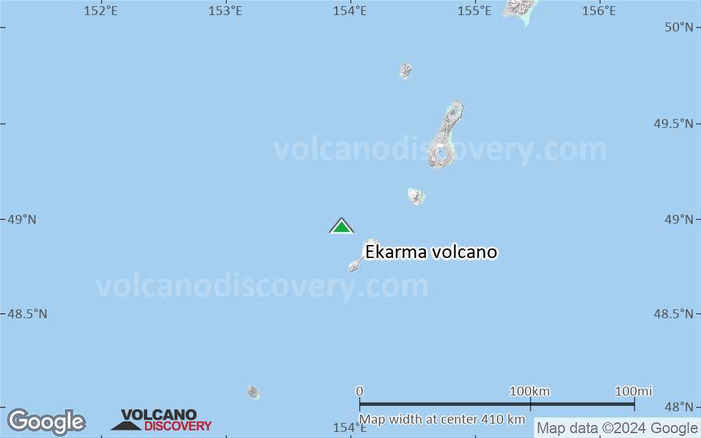 Terrain-type map of Ekarma volcano (local scale large)