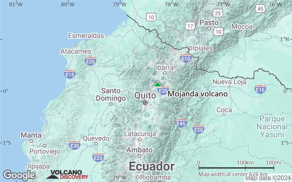 Terrain-type map of Mojanda volcano (local scale large)