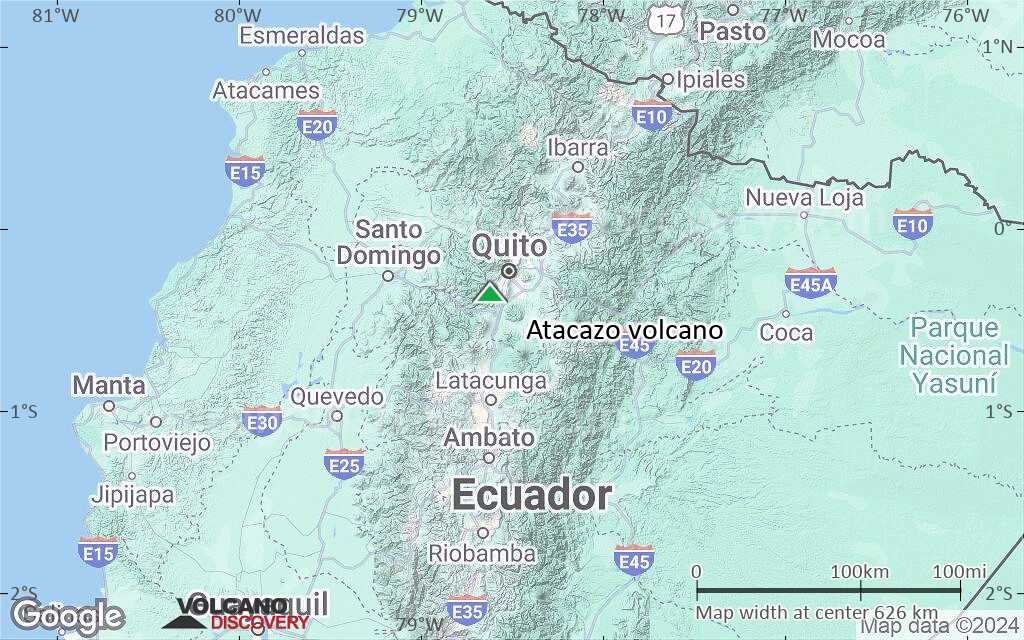 Terrain-type map of Atacazo volcano (local scale large)