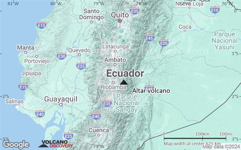 Terrain-type map of Altar volcano (local scale large)