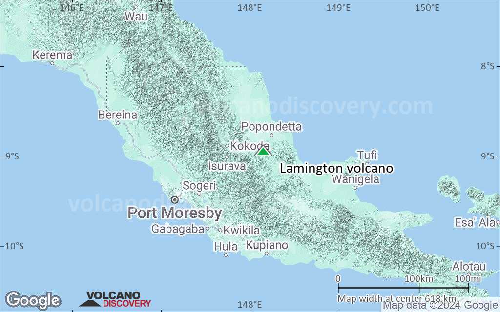 Terrain-type map of Lamington volcano (local scale large)