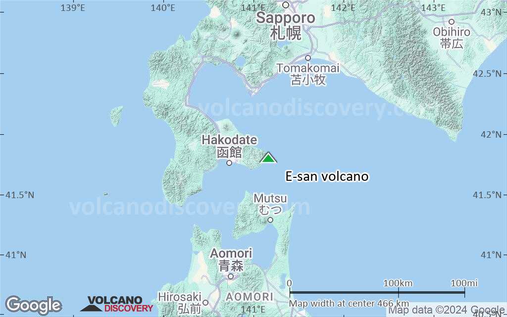 Terrain-type map of E-san volcano (local scale large)