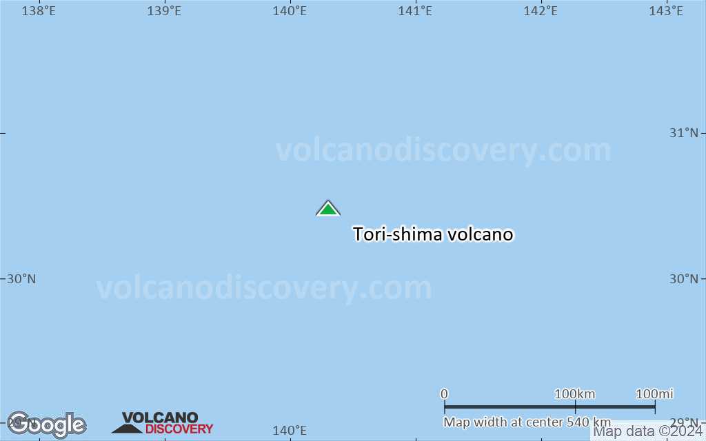 Terrain-type map of Tori-shima volcano (local scale large)