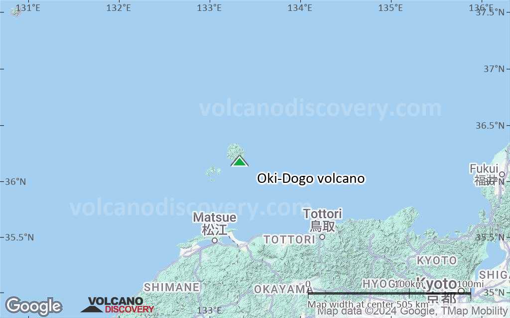 Terrain-type map of Oki-Dogo volcano (local scale large)