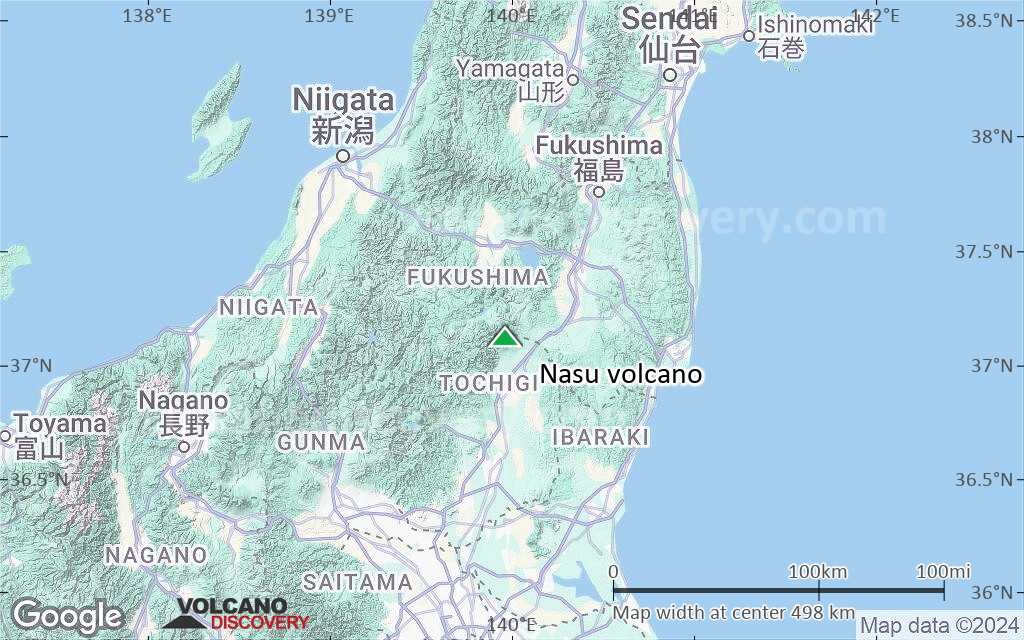 Terrain-type map of Nasu volcano (local scale large)