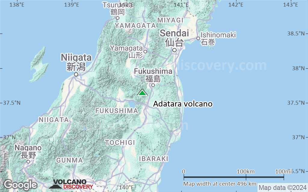 Terrain-type map of Adatara volcano (local scale large)