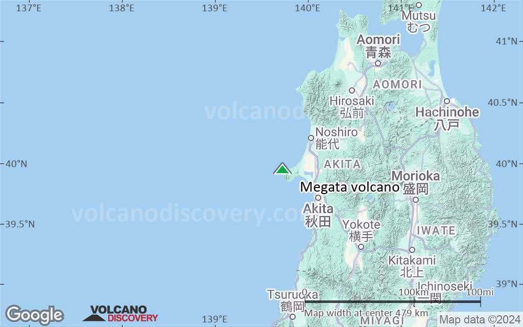 Terrain-type map of Megata volcano (local scale large)