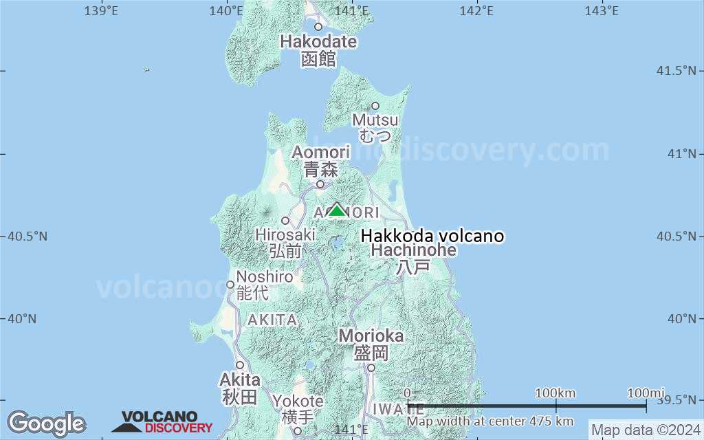 Terrain-type map of Hakkoda volcano (local scale large)