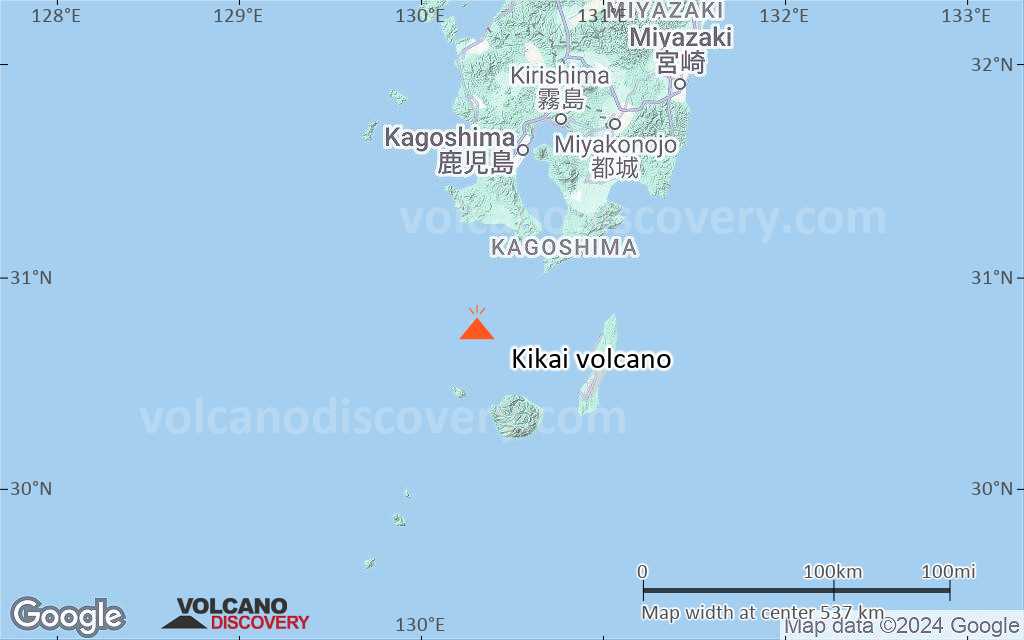 Terrain-type map of Kikai volcano (local scale large)
