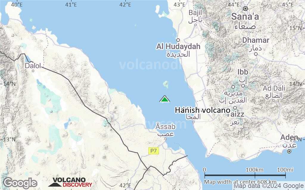Terrain-type map of Hanish volcano (local scale large)