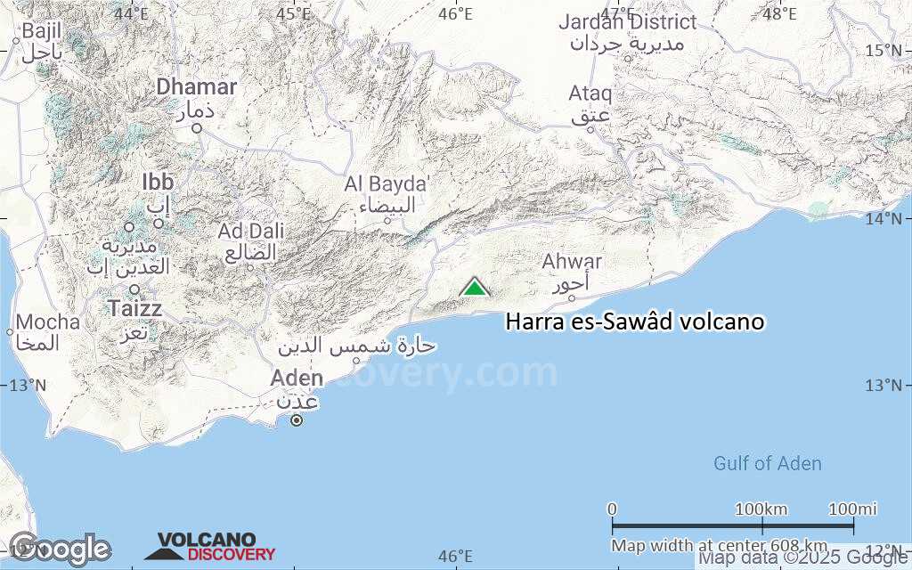 Terrain-type map of Harra es-Sawâd volcano (local scale large)