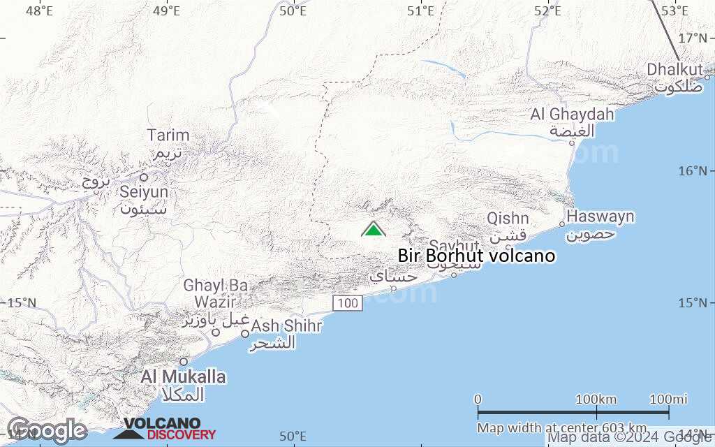 Terrain-type map of Bir Borhut volcano (local scale large)