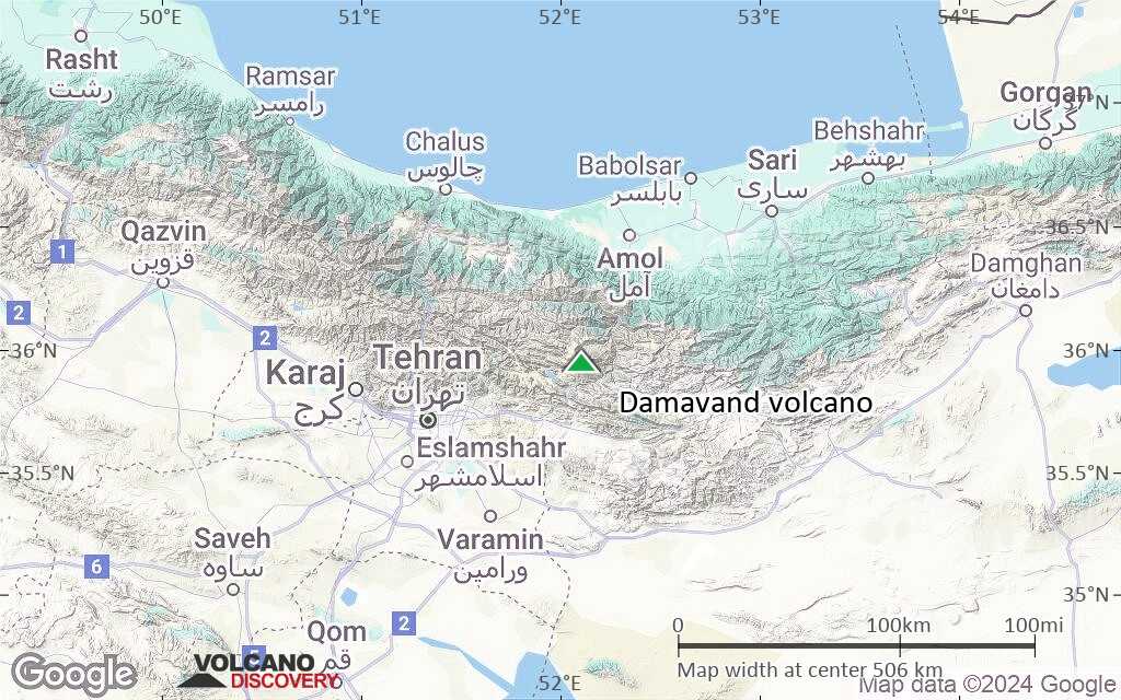 Terrain-type map of Damavand volcano (local scale large)