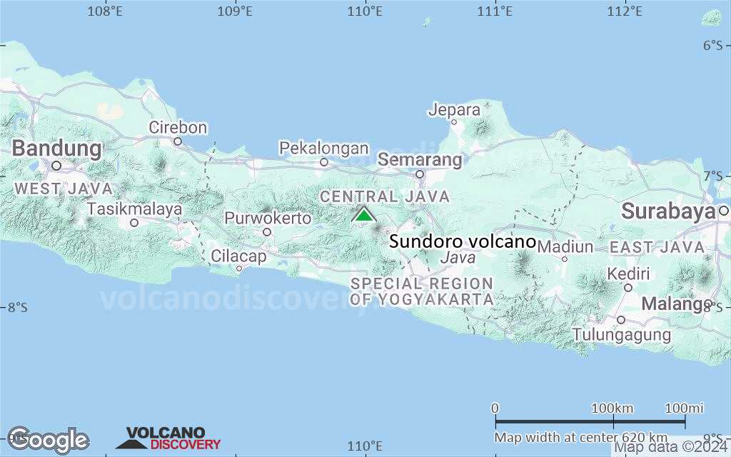 Terrain-type map of Sundoro volcano (local scale large)
