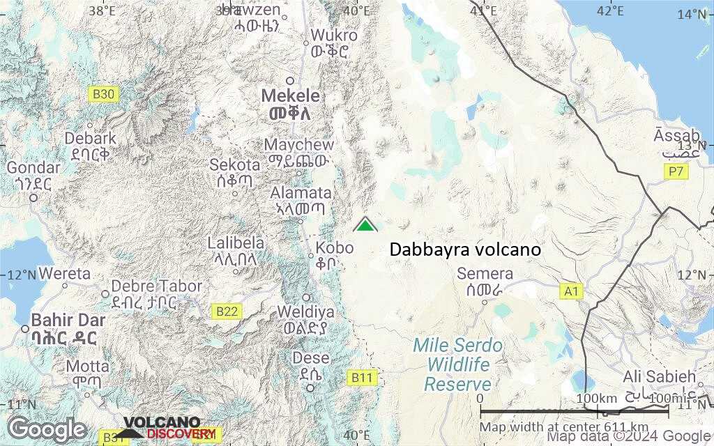 Terrain-type map of Dabbayra volcano (local scale large)