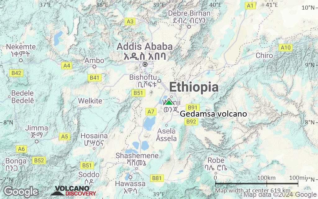Terrain-type map of Gedamsa volcano (local scale large)