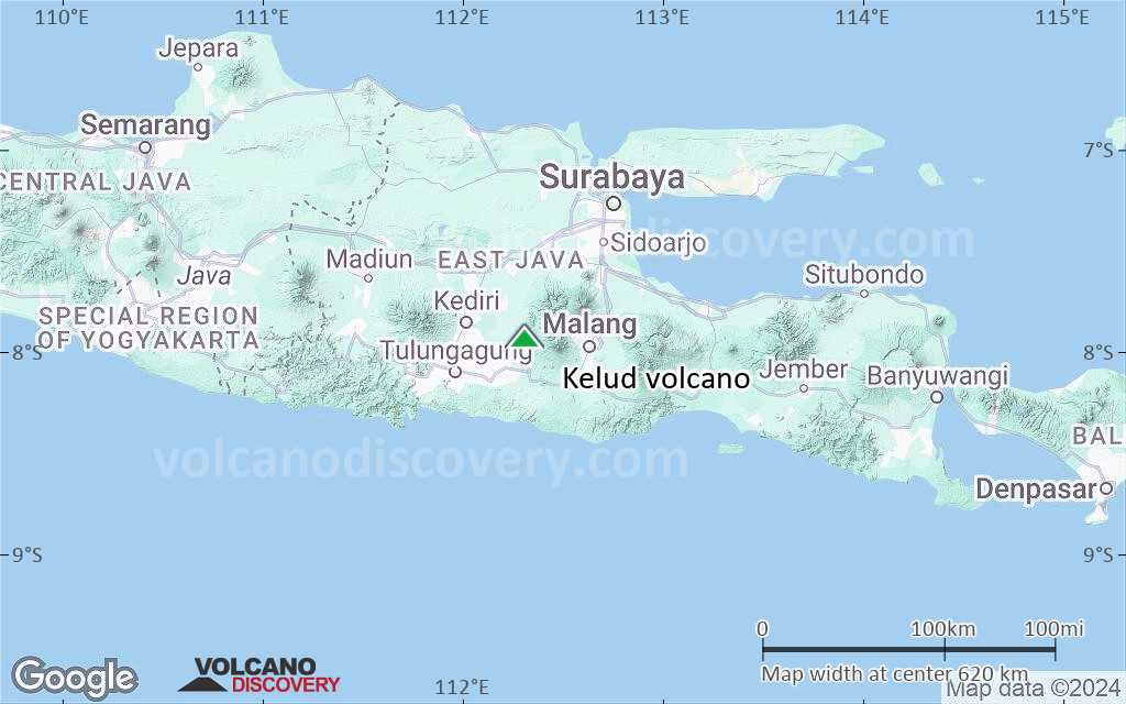 Terrain-type map of Kelud volcano (local scale large)