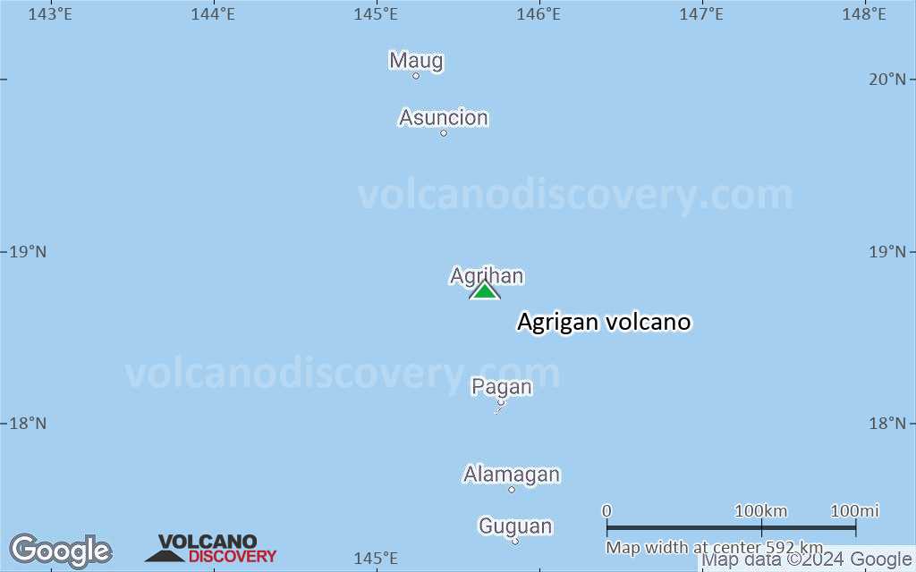 Terrain-type map of Agrigan volcano (local scale large)