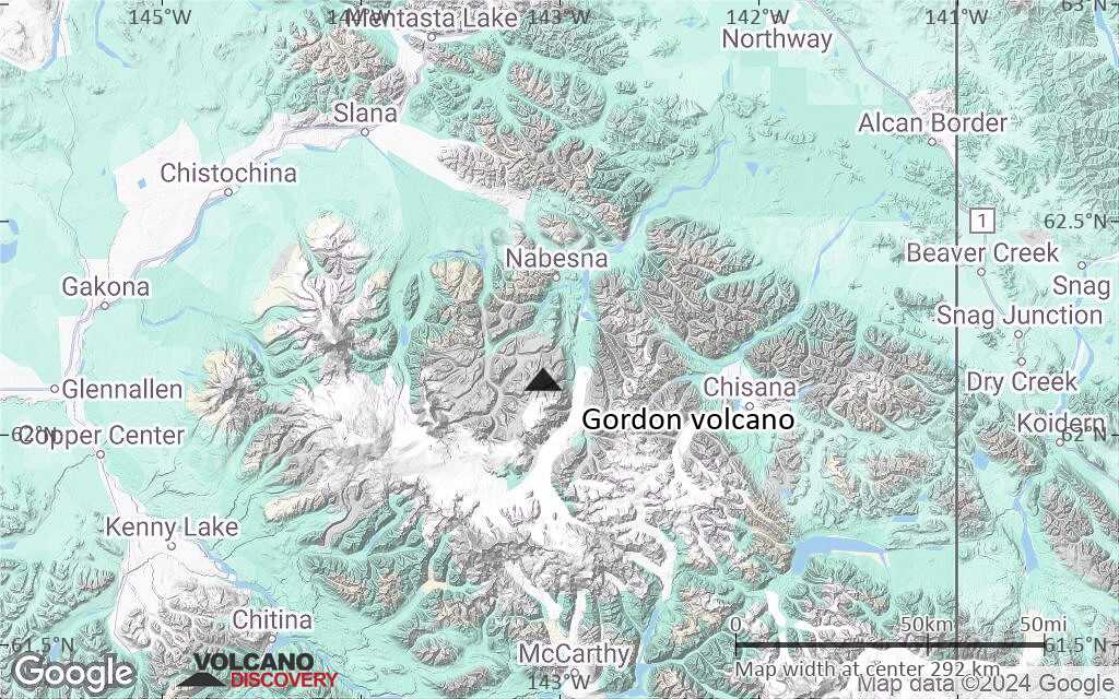Terrain-type map of Gordon volcano (local scale large)
