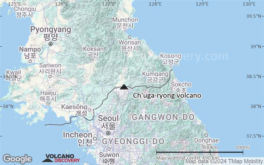 Terrain-type map of Ch'uga-ryong volcano (local scale large)