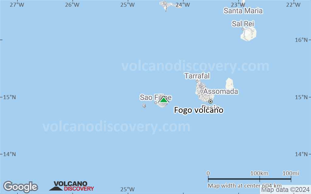 Terrain-type map of Fogo volcano (local scale large)