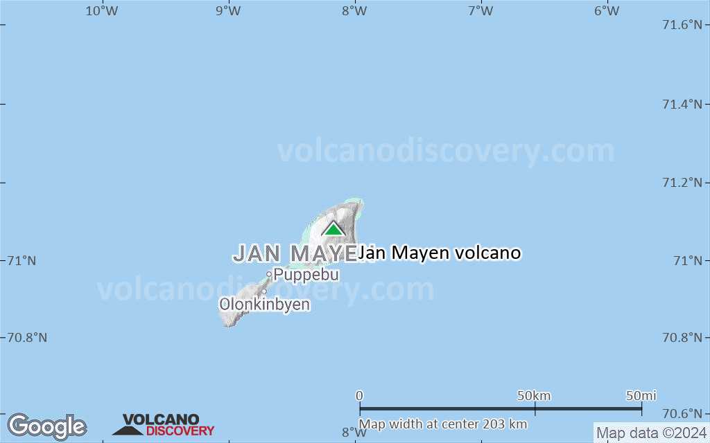 Terrain-type map of Jan Mayen volcano (local scale large)