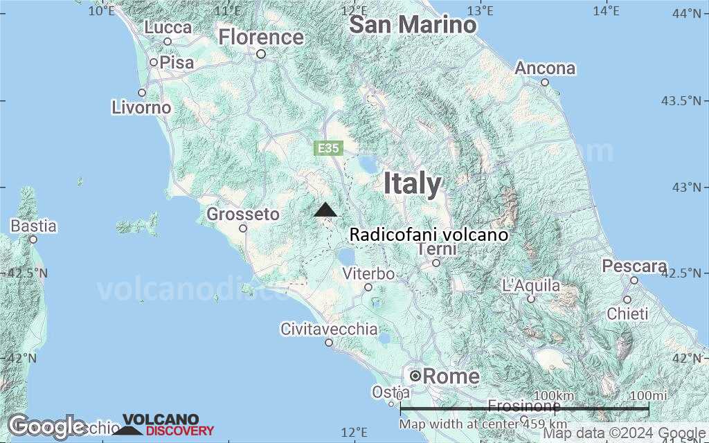 Terrain-type map of Radicofani volcano (local scale large)