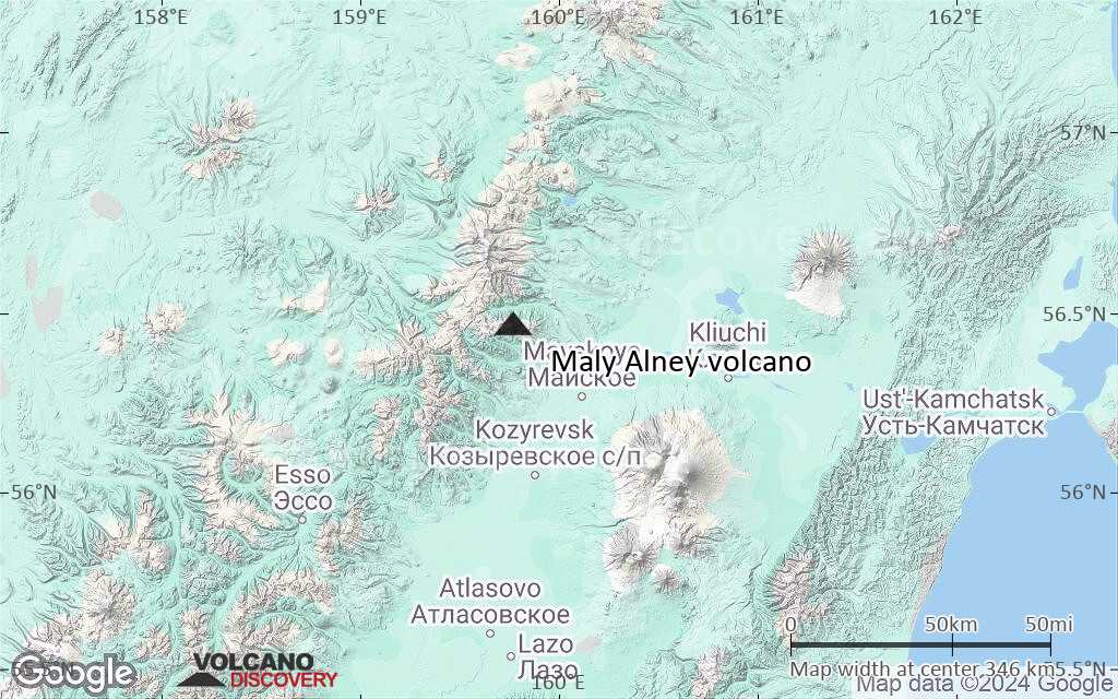 Terrain-type map of Maly Alney volcano (local scale large)