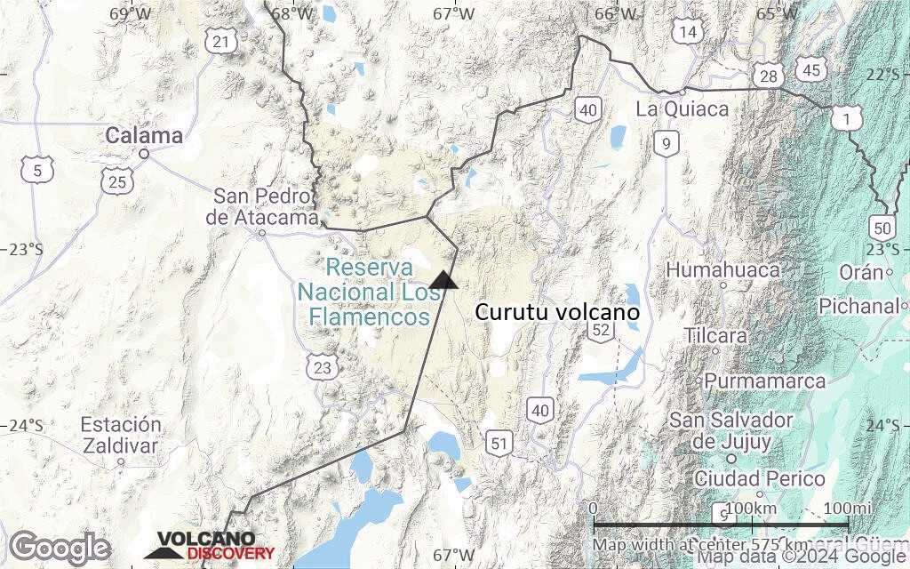 Terrain-type map of Curutu volcano (local scale large)