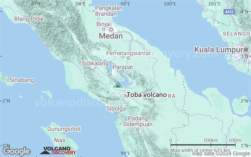 Terrain-type map of Toba volcano (local scale large)