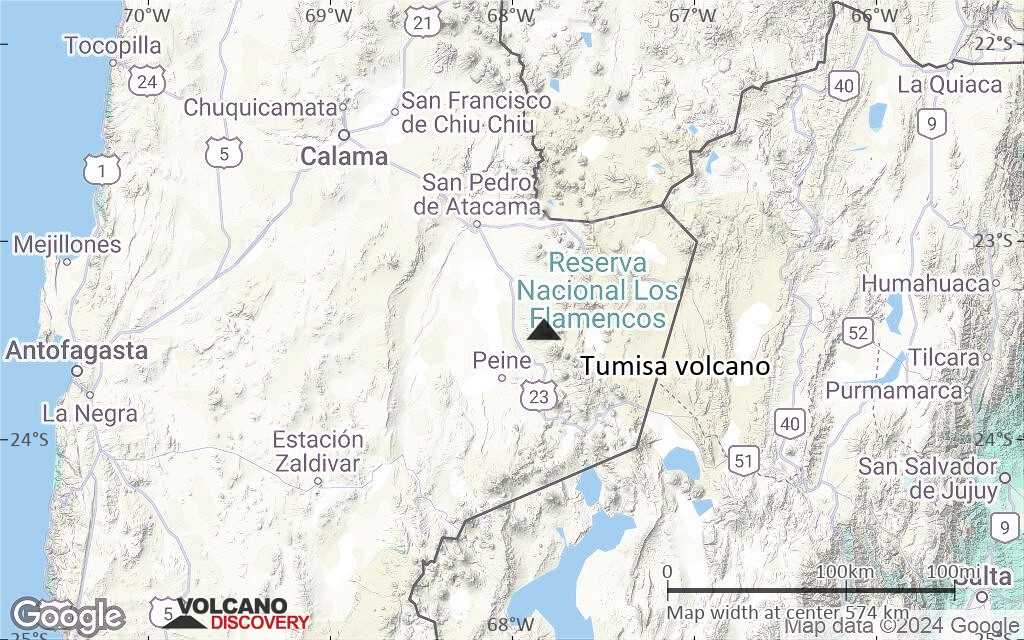 Terrain-type map of Tumisa volcano (local scale large)