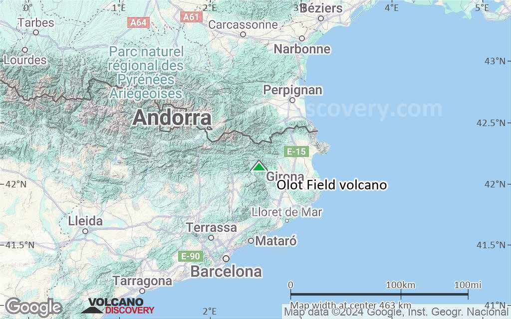 Terrain-type map of Olot Field volcano (local scale large)