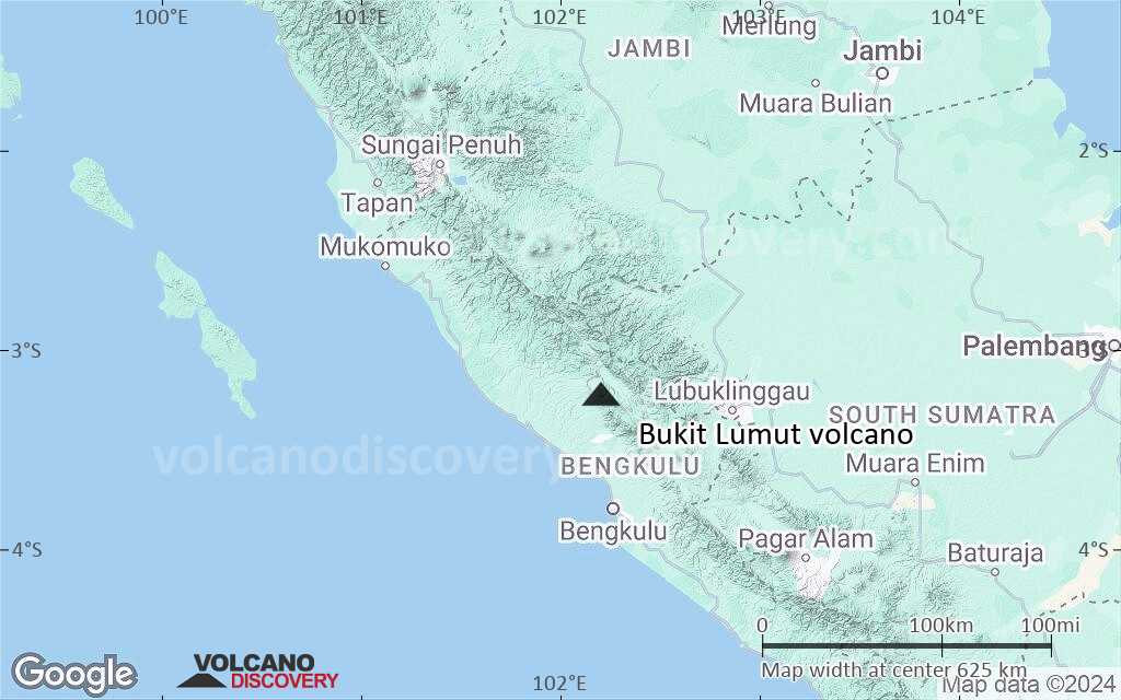 Terrain-type map of Bukit Lumut volcano (local scale large)