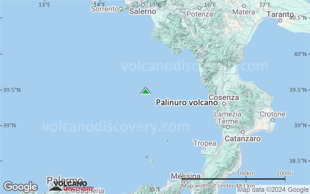 Terrain-type map of Palinuro volcano (local scale large)
